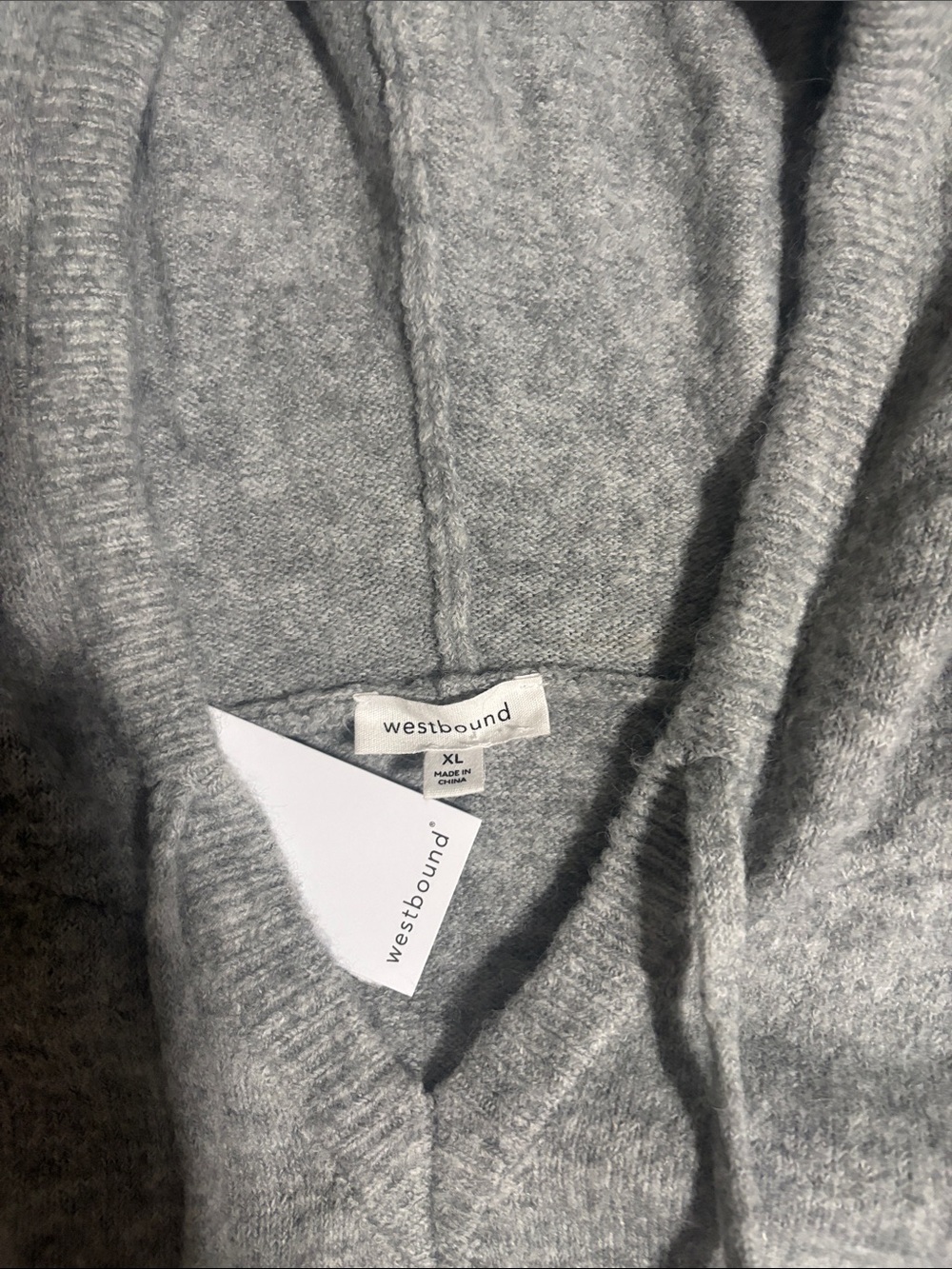 Westbound Men's Light Gray V-Neck Sweater